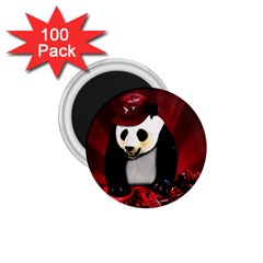 Deejay Panda 1 75  Magnets (100 Pack)  by Valentinaart