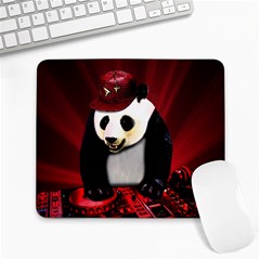 Deejay panda Large Mousepads