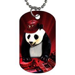 Deejay Panda Dog Tag (one Side)