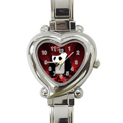 Deejay Panda Heart Italian Charm Watch by Valentinaart