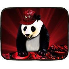 Deejay panda Fleece Blanket (Mini)