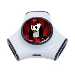 Deejay Panda 3-port Usb Hub by Valentinaart