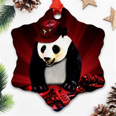 Deejay panda Ornament (Snowflake)