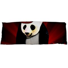 Deejay Panda Body Pillow Case (dakimakura) by Valentinaart