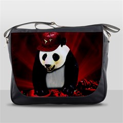 Deejay panda Messenger Bags