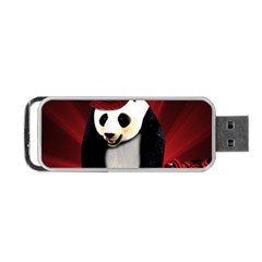 Deejay Panda Portable Usb Flash (one Side) by Valentinaart