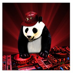 Deejay Panda Large Satin Scarf (square) by Valentinaart