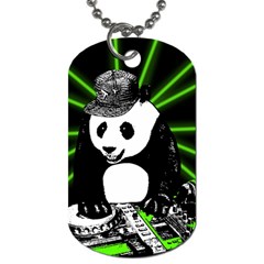 Deejay Panda Dog Tag (two Sides) by Valentinaart