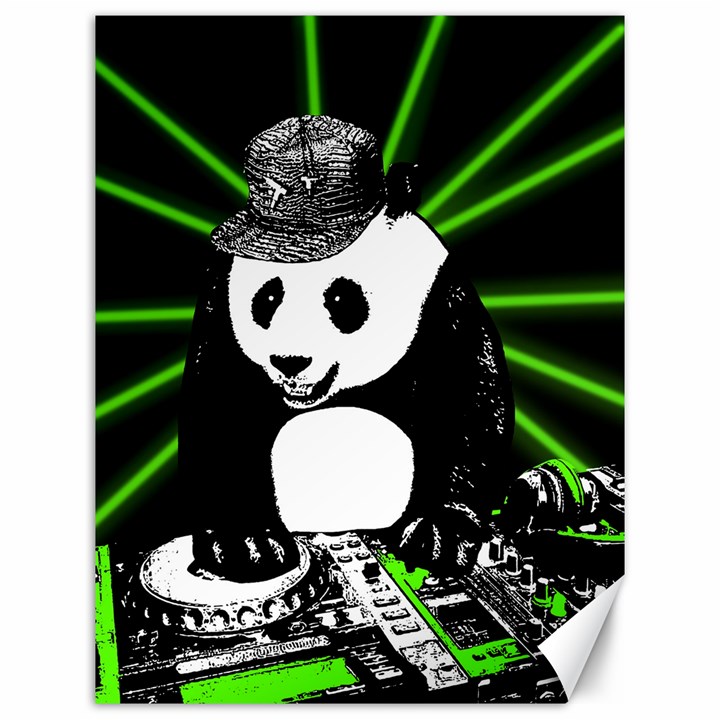 Deejay panda Canvas 12  x 16  