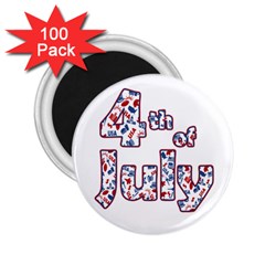 4th Of July Independence Day 2 25  Magnets (100 Pack)  by Valentinaart