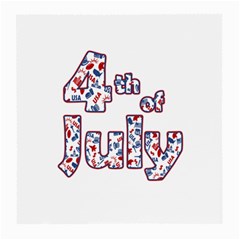 4th Of July Independence Day Medium Glasses Cloth by Valentinaart