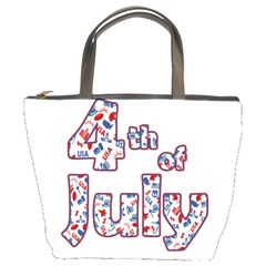 4th Of July Independence Day Bucket Bags by Valentinaart