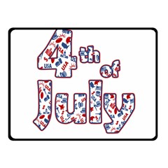 4th Of July Independence Day Fleece Blanket (small) by Valentinaart