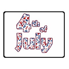 4th Of July Independence Day Double Sided Fleece Blanket (small)  by Valentinaart