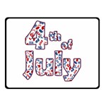 4th of July Independence Day Double Sided Fleece Blanket (Small)  45 x34  Blanket Back