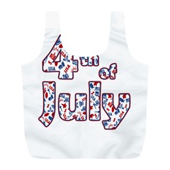 4th Of July Independence Day Full Print Recycle Bags (l)  by Valentinaart