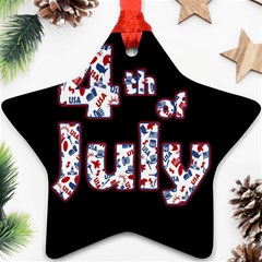 4th Of July Independence Day Star Ornament (two Sides) by Valentinaart