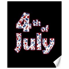 4th Of July Independence Day Canvas 16  X 20   by Valentinaart