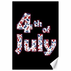 4th Of July Independence Day Canvas 20  X 30   by Valentinaart