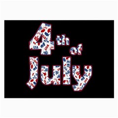 4th Of July Independence Day Large Glasses Cloth (2-side) by Valentinaart