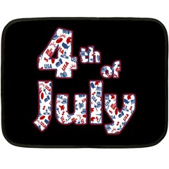 4th Of July Independence Day Double Sided Fleece Blanket (mini)  by Valentinaart