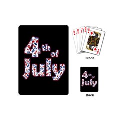 4th Of July Independence Day Playing Cards (mini)  by Valentinaart