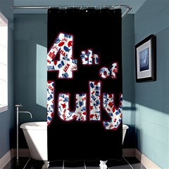 4th Of July Independence Day Shower Curtain 36  X 72  (stall)  by Valentinaart