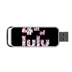 4th Of July Independence Day Portable Usb Flash (two Sides) by Valentinaart