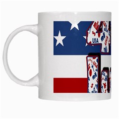 4th Of July Independence Day White Mugs by Valentinaart