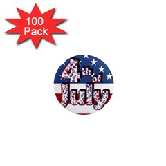 4th Of July Independence Day 1  Mini Magnets (100 Pack)  by Valentinaart