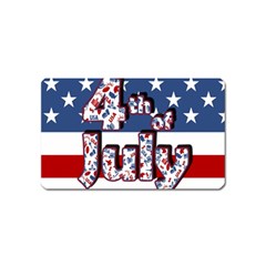 4th Of July Independence Day Magnet (name Card) by Valentinaart