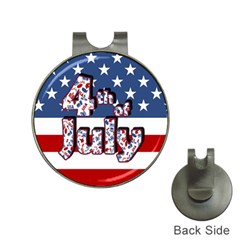 4th Of July Independence Day Hat Clips With Golf Markers by Valentinaart