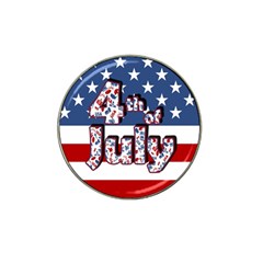 4th Of July Independence Day Hat Clip Ball Marker by Valentinaart