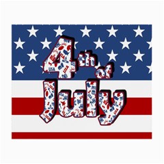 4th Of July Independence Day Small Glasses Cloth (2-side) by Valentinaart