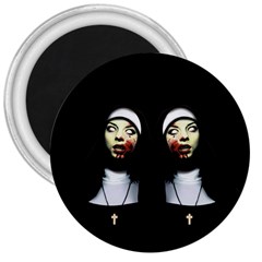 Horror Nuns 3  Magnets by Valentinaart