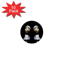 Horror Nuns 1  Mini Buttons (10 Pack)  by Valentinaart