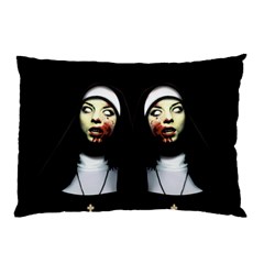 Horror Nuns Pillow Case by Valentinaart