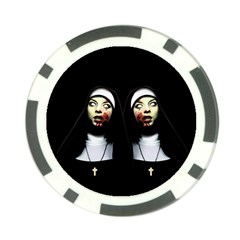 Horror Nuns Poker Chip Card Guard (10 Pack) by Valentinaart