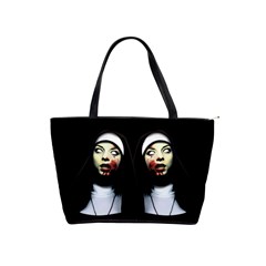 Horror Nuns Shoulder Handbags by Valentinaart