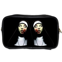 Horror Nuns Toiletries Bags by Valentinaart