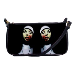 Horror Nuns Shoulder Clutch Bags by Valentinaart