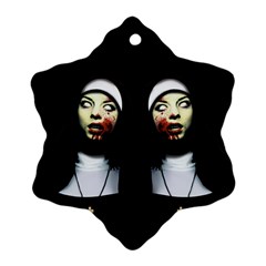 Horror Nuns Snowflake Ornament (two Sides) by Valentinaart