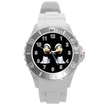 Horror nuns Round Plastic Sport Watch (L) Front