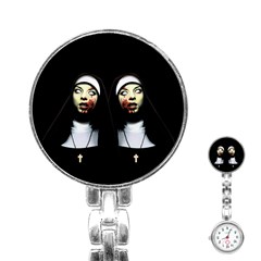 Horror Nuns Stainless Steel Nurses Watch by Valentinaart