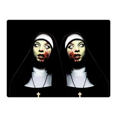 Horror Nuns Double Sided Flano Blanket (mini)  by Valentinaart