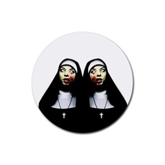 Horror nuns Rubber Coaster (Round) 