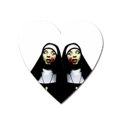 Horror nuns Heart Magnet