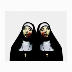 Horror Nuns Small Glasses Cloth by Valentinaart