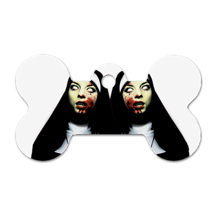 Horror nuns Dog Tag Bone (Two Sides)