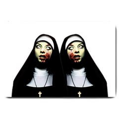 Horror nuns Large Doormat 